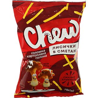 Соломка Chew 70г картопляна лисички в сметане
