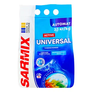Порошок Sarmix 2.1кг activ universal д.всіх типів