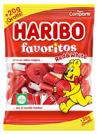 Haribo Favoritos Red & White 150+20g