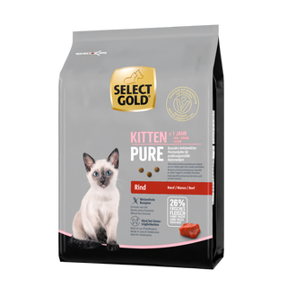Zestaw promocyjny druga sztuka - 50% Select Gold Pure Kitten Wołowina 2,5kg