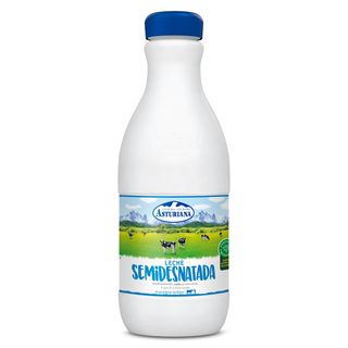 Leche Semidesnatada Botella Asturiana 1.5L.