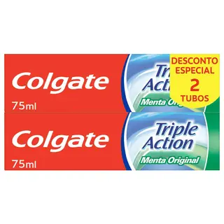 Dentífrico Triple Acción Colgate 2X75Ml.