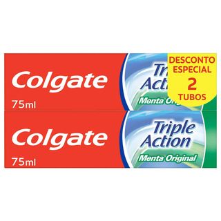Dentífrico Triple Acción Colgate 2X75Ml.