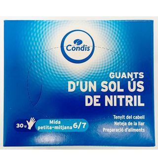 Guantes Condis S/M Desechable Nitrilo 30 Uds.