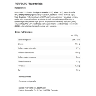 Pizza Trufazza PERFECTO, caja 430 g