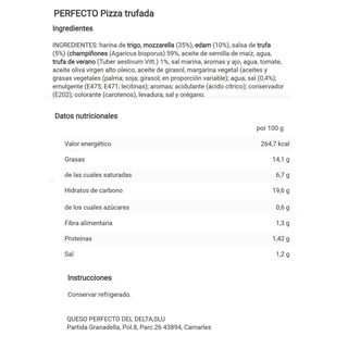 Pizza Trufazza PERFECTO, caja 430 g