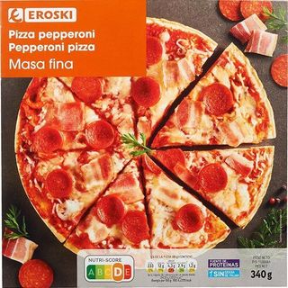 Pizza Pepperoni Eroski, Caja 345 G (25302779)