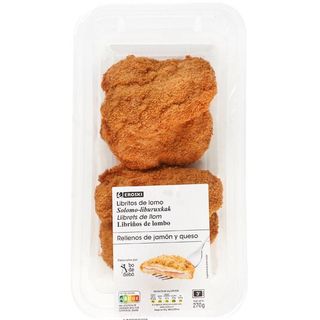 Libritos De Lomo Rellenos De Jamón Y Queso Eroski Bandeja 270 Gr. (25566019)