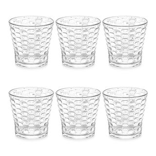 Set 6 Bicchieri Acqua Vetro 290 Ml - Trama