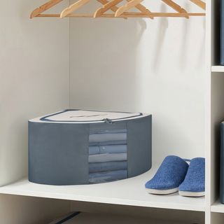 Scatola Armadio Angolare 63X28X48 Cm Doppia Cerniera - Blu