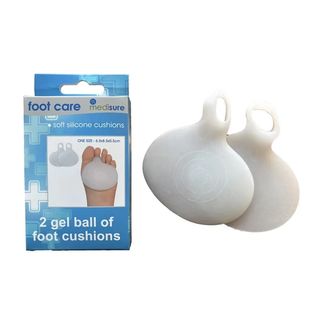 MEDISURE Soft Silicone Foot Cushions, 2 Pack