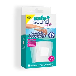 SAFE & SOUND Burn Plasters Sterile Waterproof, 5 Pack