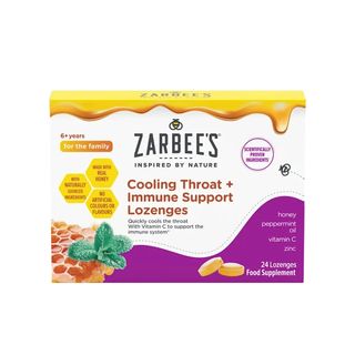 ZARBEES Honey Peppermint Lozenges, 24 Count