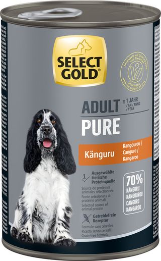 Zestaw promocyjny 6 szt. - 15% Select Gold Monoproteina Kangur 400g