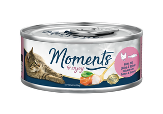 Zestaw promocyjny 6 szt. - 15% Moments Adult Łosoś, Szpinak 70g