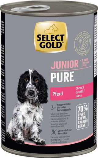 Zestaw promocyjny 6 szt. - 15% Select Gold Junior Monoproteina konina 400g
