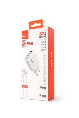 Chargeur Complet 67W Port USB+C SUNPIN FAP-111TC