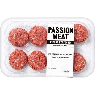 Passion Meat Mini Burger Meat De Vacuno Estilo Americano 8 Unidades Bandeja 240 G