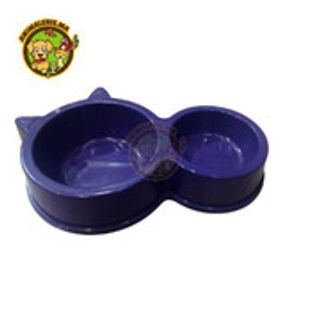 GAMELLE DOUBLE EN PLASTIQUE SOLIDE