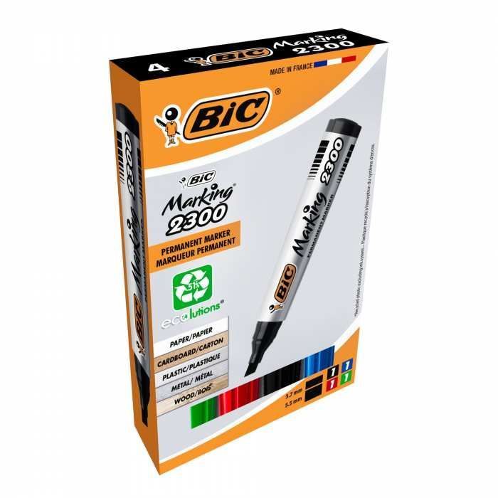 Bic Set Of 4 Permanent Bic Markers