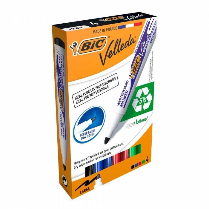 1701 Velleda Plastic Conical White Board Marker Assorted