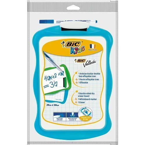 Bic Velleda Slate + Felt Pen And Eraser Assorted Colors 30X20Cm