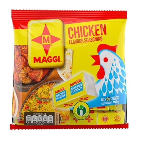 Maggi Chickien Flavour Double Cubes 8G (Pack Of 50)