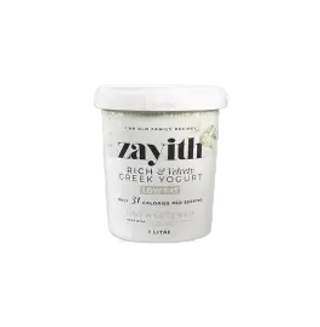 Zayith Low-Fat Plain Unsweetened Greek Yogurt 500ml