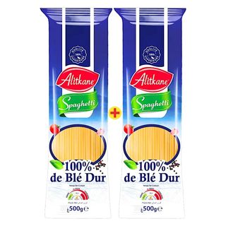 Spaghettis 2x500g La 2ème à - 50% - AL ITKANE