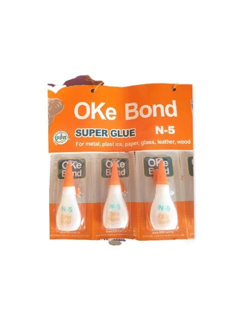 Oke Bond N-5 Super Glue, 3 Bottles