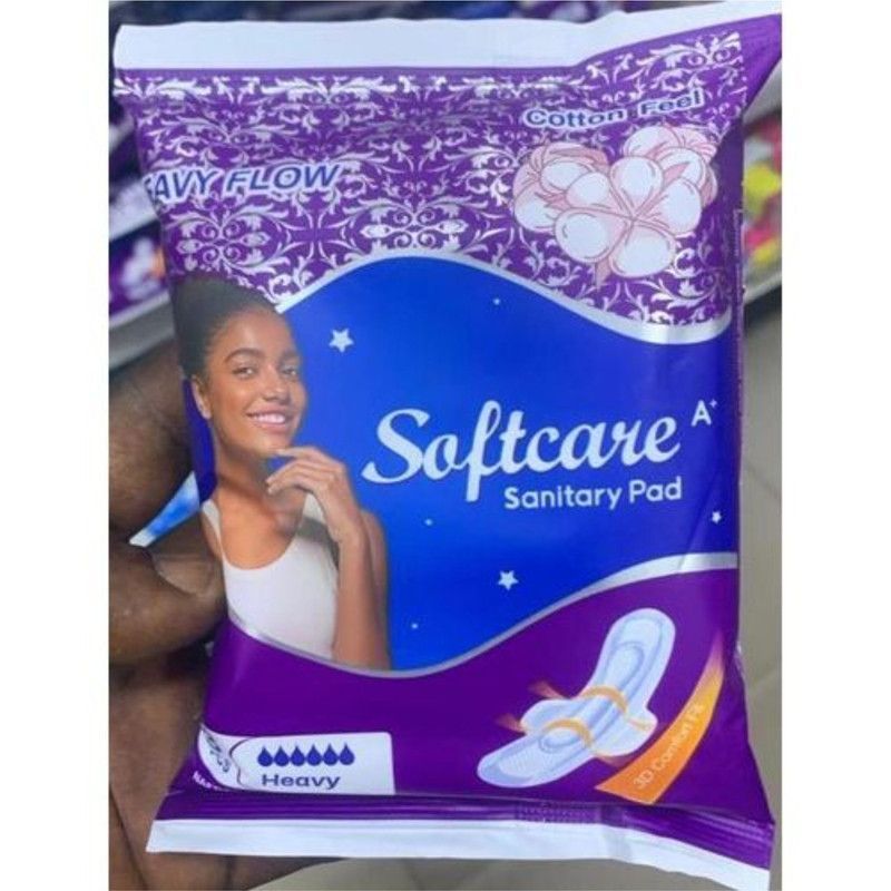 Softcare A+ Heavy Flow Sanitary Pads, 10 Count