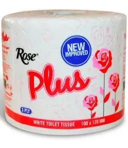 Rose Plus 3-Ply Toilet Tissue, 3 Pack