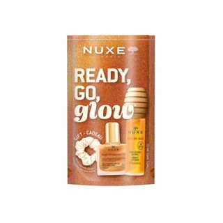READY, GO, GLOW  Soin lèvres 10ml + Huile prodigieuse + Chouchou