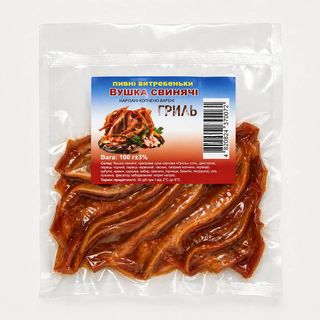Свинячі вуха зі смаком "Гриль" 100гр."Пивні Витребеньки", шт