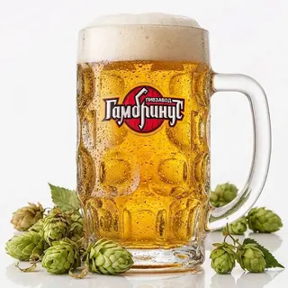 Пиво світле ТМ "ГАМБРИНУС" Хмільне 12,5%, л