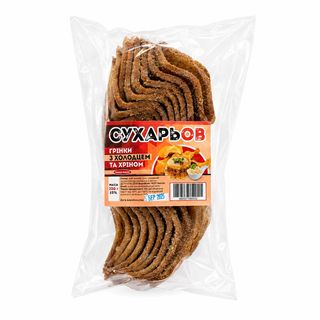 Грінки ЯЗИК житній ТМ"СухарьОВ"250г./10шт.см.Холдец Хрін, шт