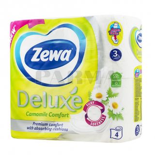 Zewa, Туалетная Бумага Zewa Delux 3Сл 4Рул Ромашка, шт, ШК: 7322540060133