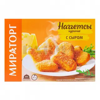 Нагетсы Мираторг куриные с сыром 250г РЦ