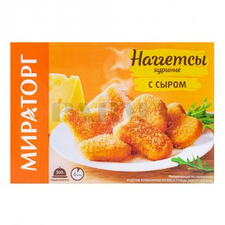 Нагетсы Мираторг куриные с сыром 250г РЦ
