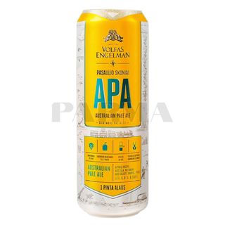 Пиво Volfas Engelman Apa світле нефільтроване 5% 568 мл