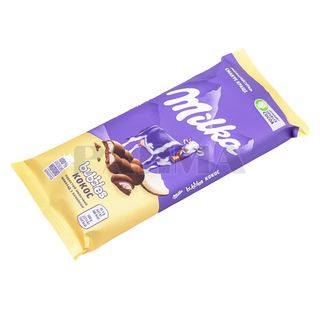 Шоколад Milka Bubbles мол. пористый кокос 97г