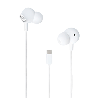 Auricular con Cable Blanco - Auricular Tipo C con Almohadilla