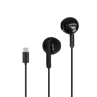 Auricular con Cable Negro - Auricular Tipo C