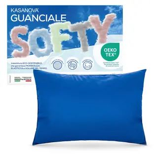 Cuscino guanciale fiocco memory - Softy blu