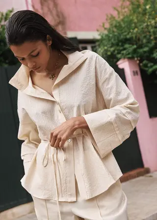 Camisa Jacinta Crema Xs/S