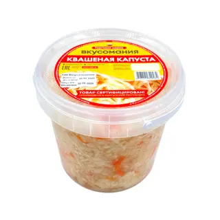 Капуста Вкусомания квашенная 1кг