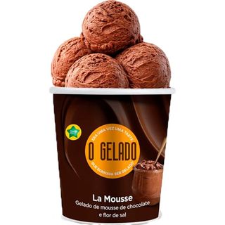 O Gelado Gelado Mousse Chocolate embalagem 460 ml - 18954405058