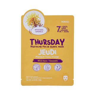 სახის ნიღაბი/Thursday Hydrating Facial Sheet Mask (Witch Hazel)