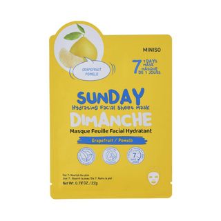 სახის ნიღაბი/Sunday Hydrating Facial Sheet Mask (Grapefruit)
