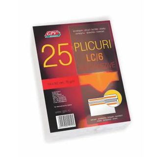 Plic C6 114x162 offset alb autoadeziv 25buc/set